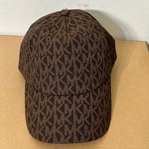 Michael Kors Signature Monogram Baseball Cap - Brown & Tan